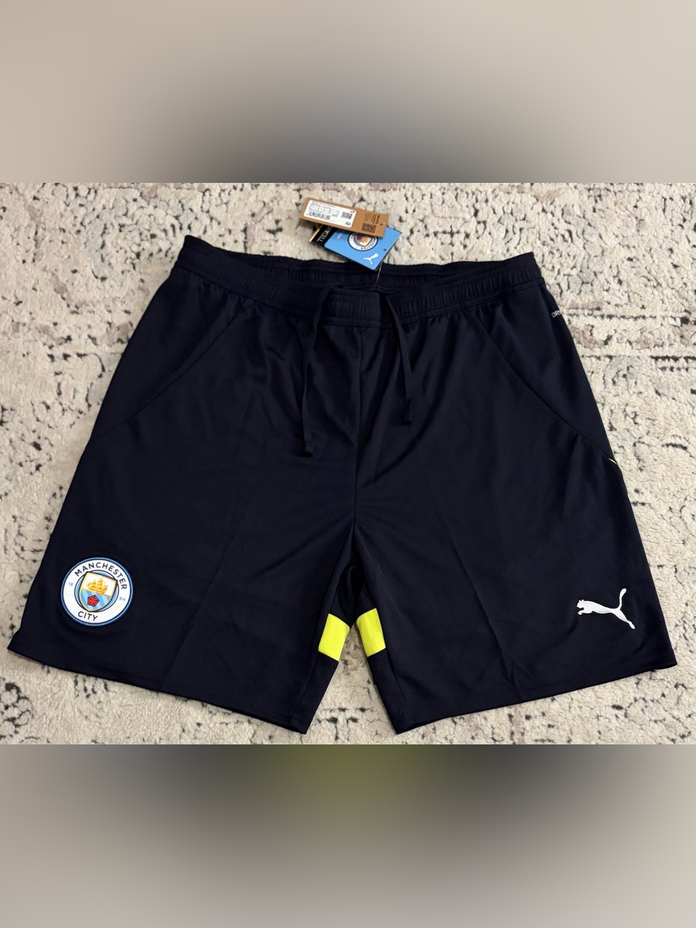 Puma Authentic 2024/2025 Manchester City 775114-06 Black Shorts Men’s Sz: Large